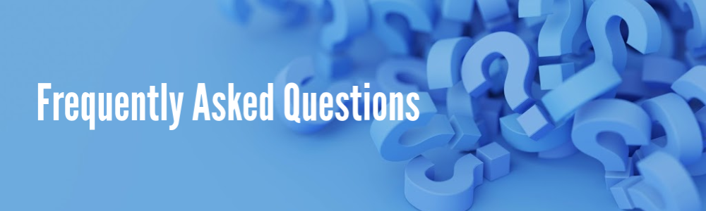Blue question marks and the works frequently asked questions
