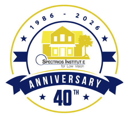 40th Anniversary Spectrios Institute for Low Vision Logo