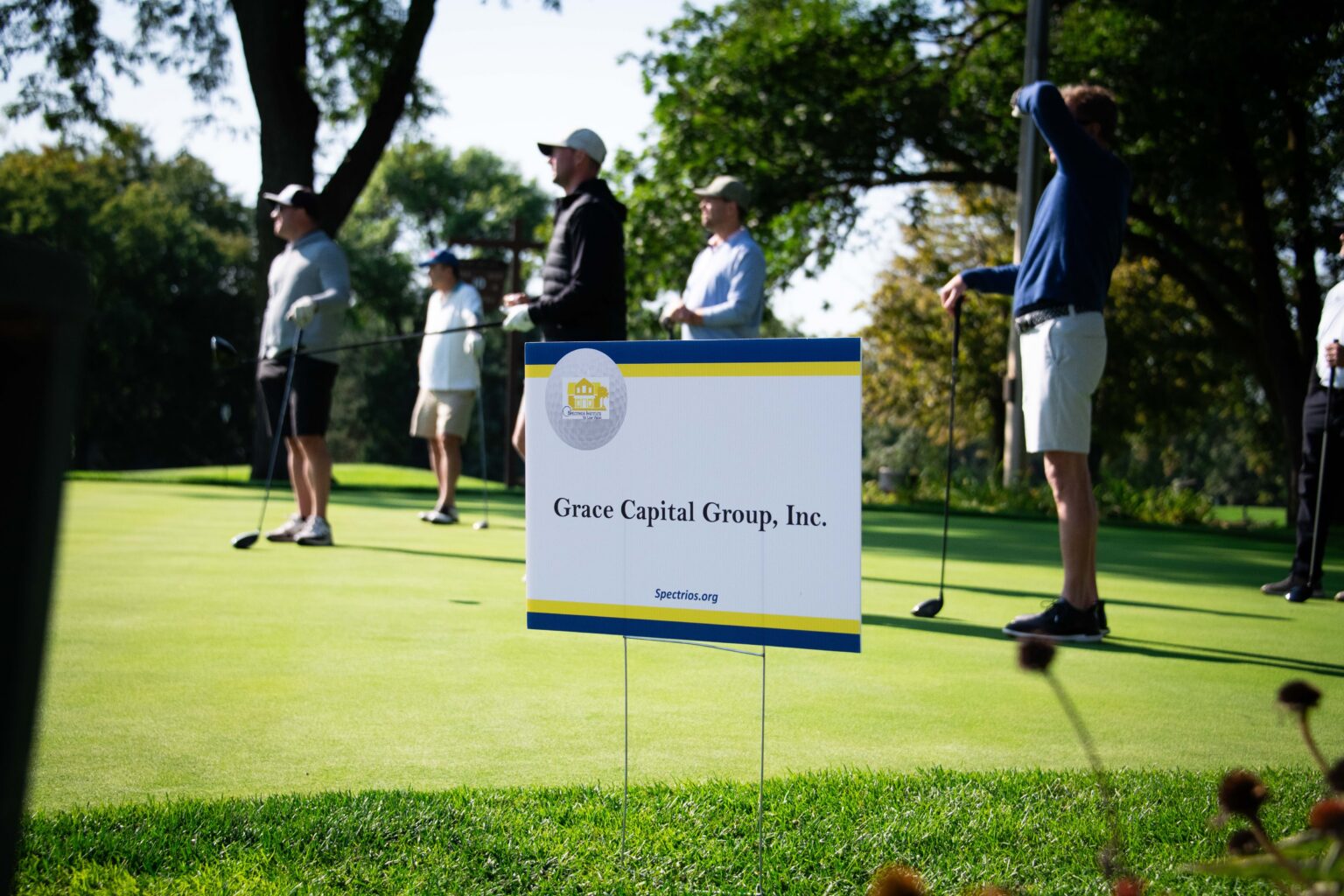 Golf Fundraiser 6 DSC6689 Grace Capital Sign