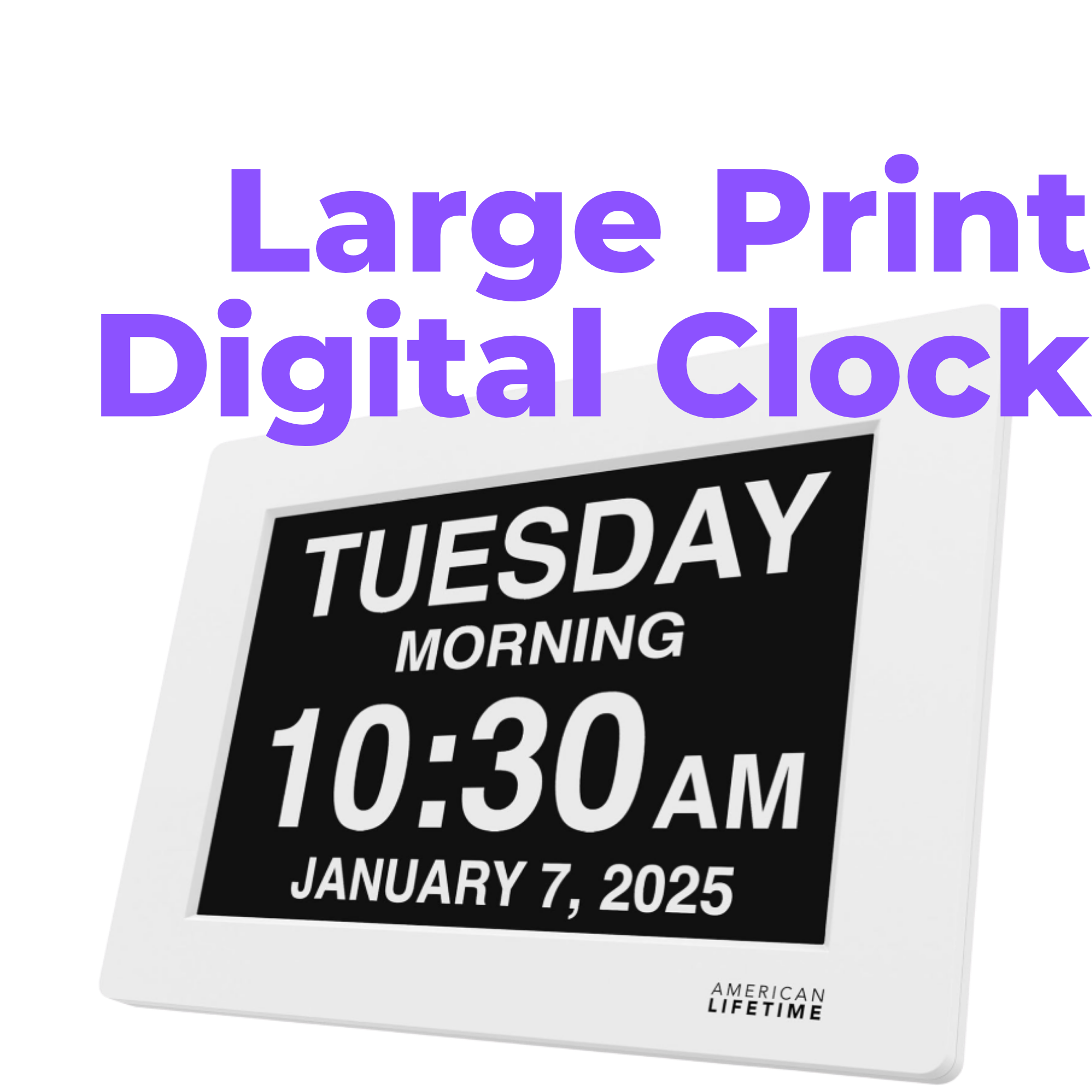 Large Print digital Clock