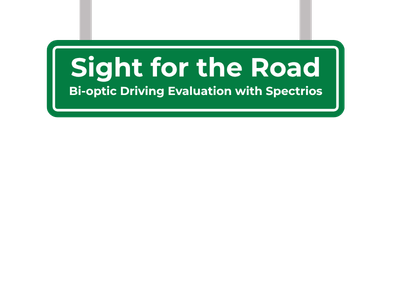 highway road sign. TEXT: Sight for the Road
