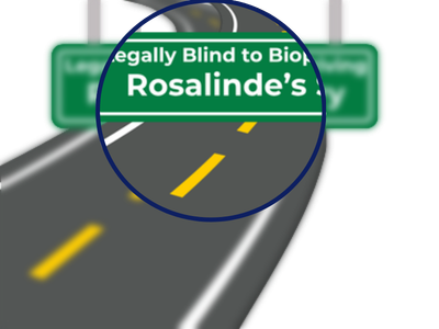 illustration of driving with Bi-optic lens device.